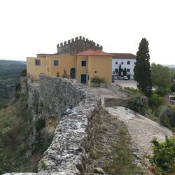 View of built structure against clear sky