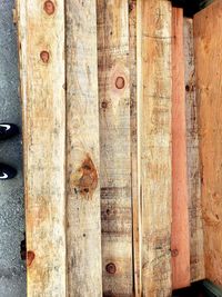 Close-up of old wooden door