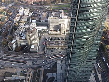 Aerial view of city