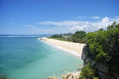 Scenic view of sea against sky