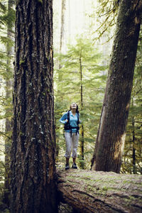 Young woman admiring nature