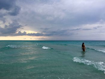 Scenic view of sea against sky