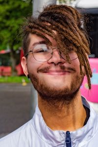 Portrait of smiling young man