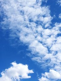 Low angle view of clouds in sky