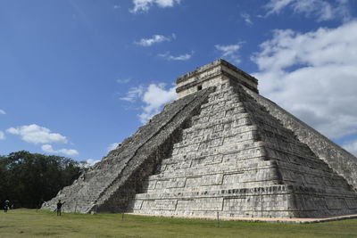 Low angle view of historical building against sky