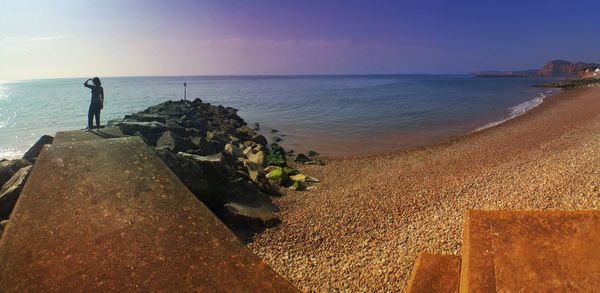 Scenic view of sea against sky