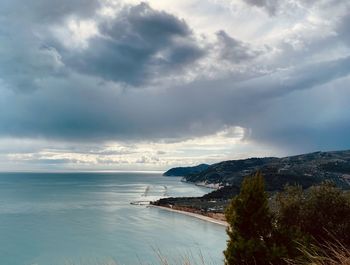 Scenic view of sea against sky