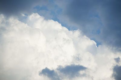 Low angle view of cloudy sky