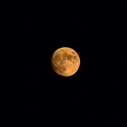 Low angle view of moon in sky