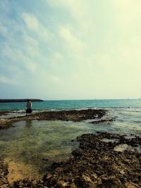 Scenic view of sea against sky