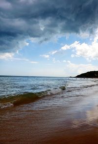 Scenic view of sea against sky