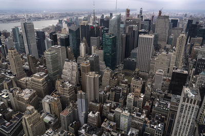 Aerial view of buildings in city