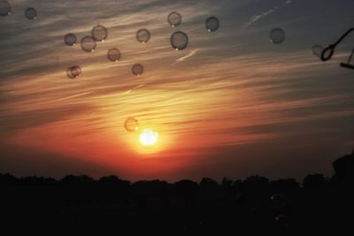 Scenic view of sky during sunset