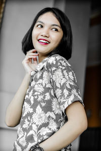 Portrait of a smiling young woman