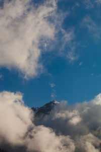 Low angle view of clouds in sky
