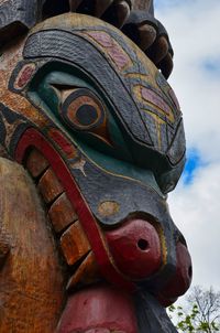 Low angle view of sculpture