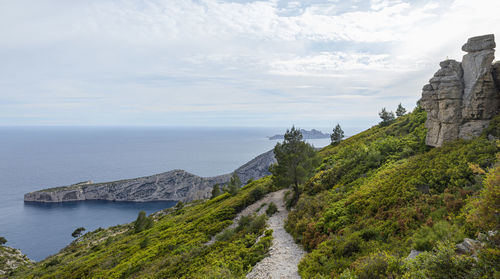 Panoramic shot of sea against sky