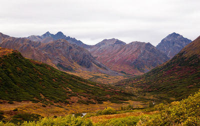 Scenic view of mountains