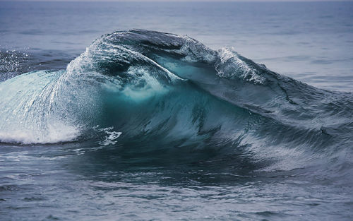 Water splashing in sea