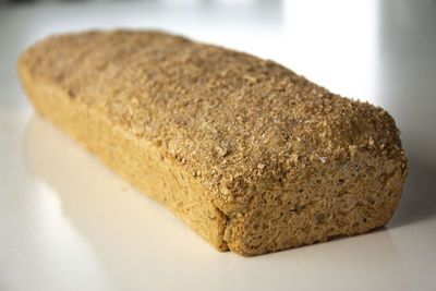 High angle view of bread on table