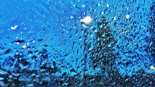 Close-up of water drops on black background