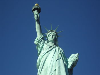 Statue of liberty against clear sky