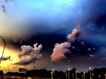 Low angle view of cloudy sky