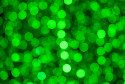 Defocused image of illuminated lights