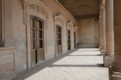 Entrance of historic building