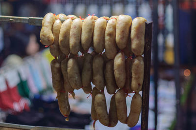 Close-up of roasted for sale at market stall