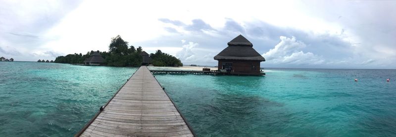 Panoramic view of sea against sky
