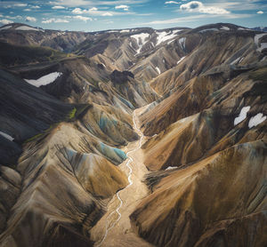 Aerial view of landscape against sky