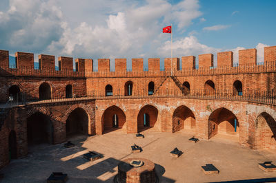 Low angle view of historical building