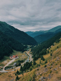 Surreal mountain road going up the 