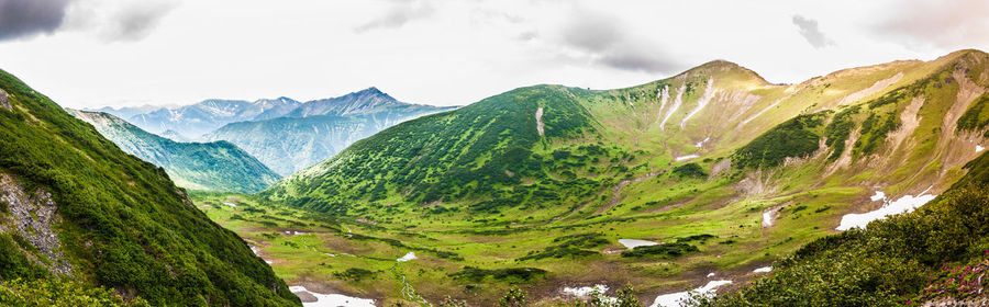Scenic view of mountains