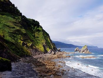 Scenic view of sea against sky