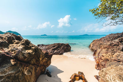 Scenic view of sea against sky