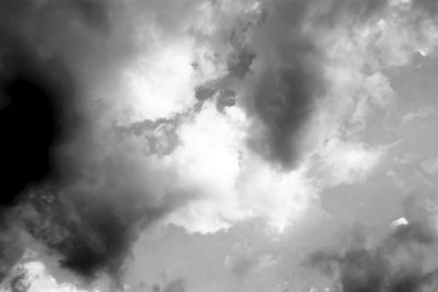 Low angle view of clouds in sky