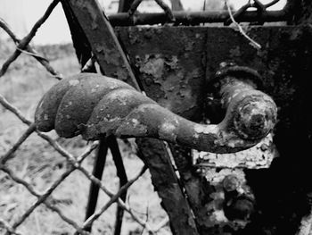 Close-up of rusty metal