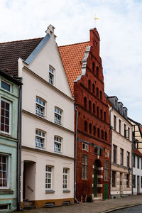 Low angle view of building against sky