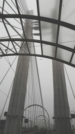Low angle view of bridge against sky