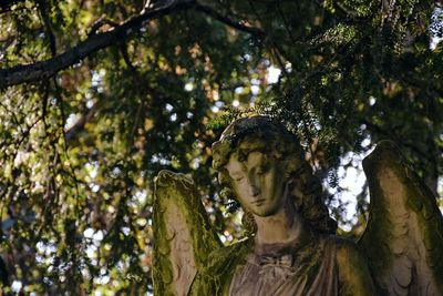 Low angle view of statue