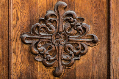 Full frame shot of wooden door