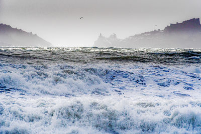 Scenic view of sea against sky