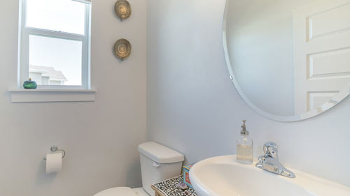 Interior of bathroom at home