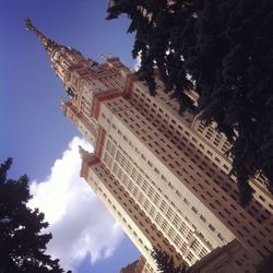 Low angle view of building against sky