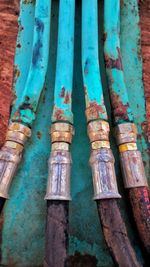 Close-up of rusty pipe