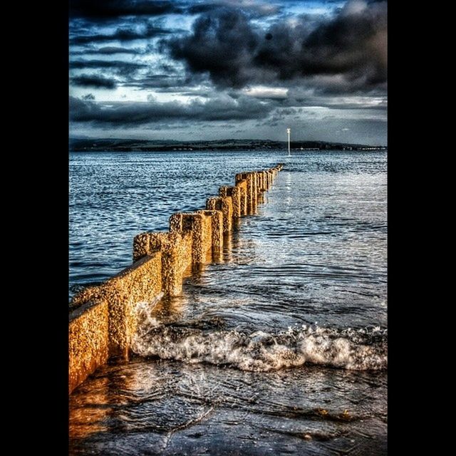 sea, water, horizon over water, sky, transfer print, tranquil scene, tranquility, scenics, cloud - sky, beauty in nature, auto post production filter, cloudy, nature, cloud, beach, waterfront, idyllic, rippled, ocean, seascape