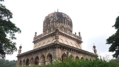 Low angle view of cathedral against clear sky