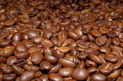 Full frame shot of coffee beans